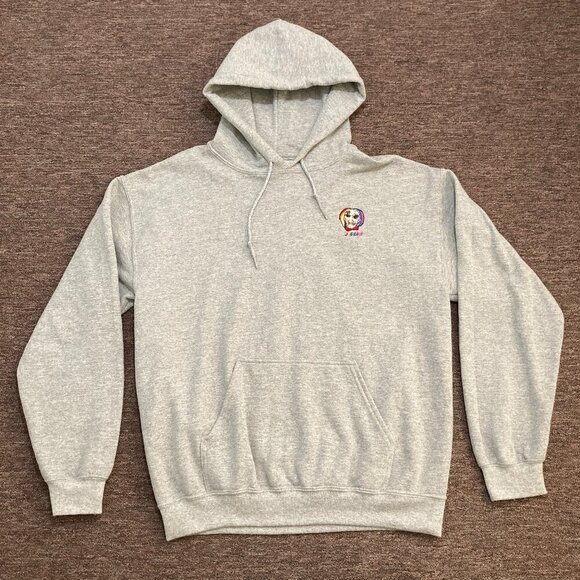 Tekashi 6ix9ine Jigsaw Hoodie Stitched Men's Size M Grey Rare Rapper Sweater - Picture 1 of 9